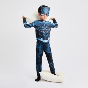 En stock, <span class=keywords><strong>costume</strong></span> de Noël pour tout-petit, panthère noire, ensemble avec pantalon, manches longues et masque pour les rassemblements de super-héros - Product Image 6