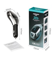 Vente Flash : Émetteur FM X5 pour Voiture avec Adaptateur Chargeur USB et Kit Mains Libres, Garantie 1 An, Lecteur MP3 Multifonction