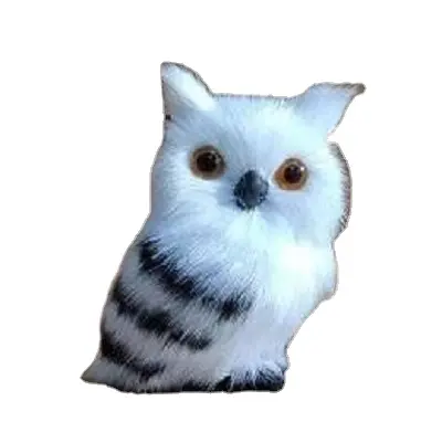 Easter plush owl simulation static fur furnishing articles animal dolls children teaching arts and crafts realistic toy