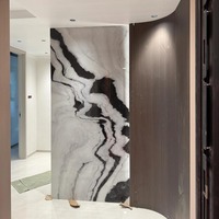 Dalles de marbre blanc Panda de qualité supérieure, polies, design personnalisé, pour escaliers, sols, cuisines, salles de bain, salles à manger, villas, imperméables et durables