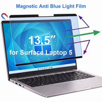 Filtre anti-lumière bleue magnétique pour Surface Laptop 5 13,5 pouces, protection d'écran pour ordinateur portable, pour le bureau/le public, film facile à installer