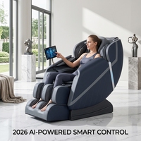 Fauteuil de massage multifonction OYEAL 8D Shiatsu pliable, zéro gravité, airbags intégraux, système Bluetooth, massage des pieds, cuir