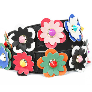 Meetee B-S051 105cm Accessori per Borse Tracolla Lunga Colorata alla Moda Nuovi Modelli con Fiori Cinghia Larga in <span class=keywords><strong>Pelle</strong></span> per Borse - Product Image 5