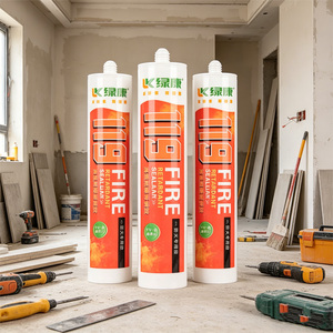 Mastic silicone, Scellant pour fenêtres, Mastic silicone ignifuge à base d'acrylique 119, Adhésif d'étanchéité intérieur et extérieur résistant aux intempéries - Product Image 1