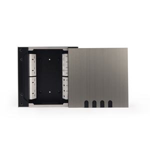 Caja de Conexiones Eléctrica Elevada de Acero Inoxidable con Tapa Cepillada para Soluciones de Energía Comerciales y de Oficina - Product Image 4