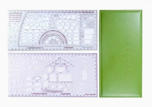 Plantilla de Medición DF 81 en cm Verticalmente para una Marcación Precisa de Latitud y Longitud - Product Image 5