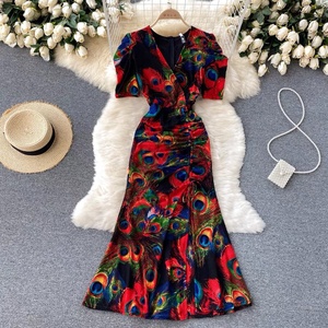 Thời Trang Mới Phụ Nữ Không Tay Tắt Vai Trở Lại Dây Kéo Ren Cô Gái Rắn Mỏng Bút Chì Giản Dị Đảng Buổi Tối Ăn Mặc - Product Image 6