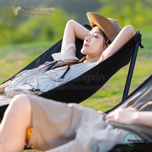 Chaise de camping pliable portable en tissu Oxford 109x75cm, design minimaliste, lit pliant léger pour pique-nique et pêche - Product Image 6