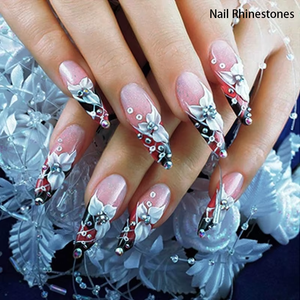 Diamantes de imitación de resina <span class=keywords><strong>AB</strong></span> para uñas, piedras de cristal transparentes de tamaño variado, sin pegamento, venta al por mayor - Product Image 2