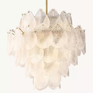 Candelabros <span class=keywords><strong>de</strong></span> hojas <span class=keywords><strong>de</strong></span> cristal <span class=keywords><strong>de</strong></span> Murano <span class=keywords><strong>de</strong></span> 30 ", decoración <span class=keywords><strong>de</strong></span> salón <span class=keywords><strong>de</strong></span> banquetes <span class=keywords><strong>de</strong></span> Hotel, candelabro <span class=keywords><strong>de</strong></span> hojas <span class=keywords><strong>de</strong></span> cristal blanco hecho a mano <span class=keywords><strong>de</strong></span> lujo, Moderno - Product Image 1