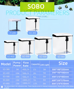 Meilleur vendeur, <span class=keywords><strong>aquarium</strong></span> en verre SOBO, lumière LED, filtre, pompe, <span class=keywords><strong>mini</strong></span> <span class=keywords><strong>aquarium</strong></span> populaire pour bureau - Product Image 6