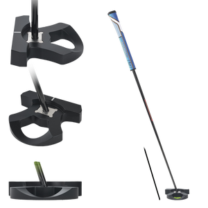 Putter da Golf Kasmax, Impugnatura Intercambiabile Brevettata, Adatto per Mano Destra <span class=keywords><strong>e</strong></span> <span class=keywords><strong>Sinistra</strong></span>, Asta Elettroplaccata Nera - Product Image 2