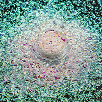 Paillettes irisées tendance 2026 pour la décoration de chaussures, flocons de paillettes à bulles pour la confection de vêtements et le design textile