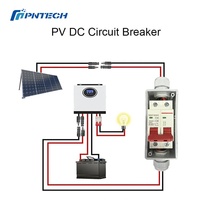Disjoncteur photovoltaïque extérieur DC 500V IP20, boîtier de déconnexion solaire 1 chaîne 32A, interrupteur MCB PV