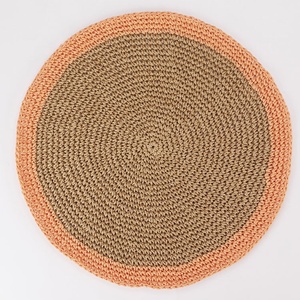 แผ่นรองจานถักโครเชต์จากกระดาษสำหรับร้านอาหาร แผ่นรองจานธรรมชาติ - Product Image 2