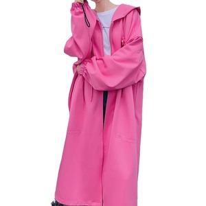 <span class=keywords><strong>Felpa</strong></span> lunga <span class=keywords><strong>con</strong></span> <span class=keywords><strong>cappuccio</strong></span> <span class=keywords><strong>rosa</strong></span> stile pigro <span class=keywords><strong>con</strong></span> <span class=keywords><strong>cappuccio</strong></span> da donna coreana ampia Casual nuova moda oversize giacca <span class=keywords><strong>con</strong></span> cerniera cappotti - Product Image 6