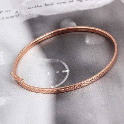 Or rose 18 carats 3 mm 17#56mm