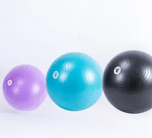 Bola de fitness para academia de ioga 55cm 65cm PVC espessada à prova de explosão 75 bola de treino de Pilates fosca lisa