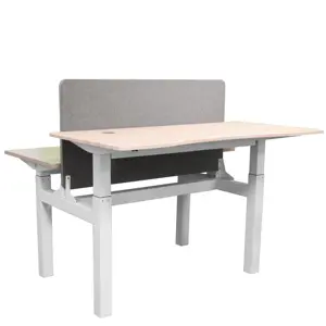 Adair Dual Motor Face to Face Double Seat Electric Sit to Stand Standing Office Computer Desk