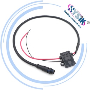 Kits de câbles de connecteurs électriques marins Interface M12 Résistance intégrée Prise mâle-femelle Câble d'alimentation pour moteur - Product Image 3