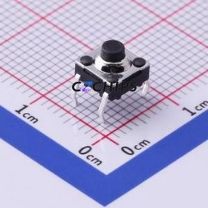 TS-1033-A2B3-D2 Tactile Switch Through hole Component (THT)-4P,6.2x6.2mm Switch Single Pole Single Throw Round Button 2.5N 6.2mm - Product Image 1