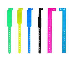 High Quality Disposable Soft PVC RFID Wristband Snap&amp;<strong>Slap</strong> <strong>Lock</strong> Popular Event Party Festivals Paper Material Welcome Promotional - Product Image 2