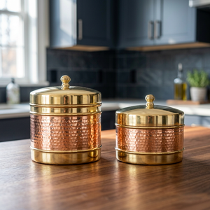 Boîte à bibelots en cuivre massif, lot de 2 pièces - Product Image 4
