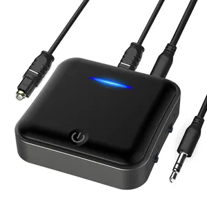 B19 2-in-1 Bluetoothストリーミング音楽受信機送信機スマートCSR Bluetooth 5.0音楽トランシーバーアダプター (バッテリー駆動)