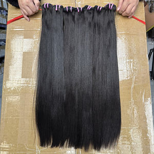 Extensions de cheveux humains vietnamiens lisses et raides, 100% non traités, cuticules alignées, tissage, fournisseur en gros - Product Image 6