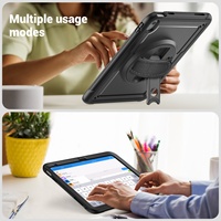 Étui robuste antichoc en plastique rigide avec béquille pour iPad 10e/10,9 pouces 2025 A16, compatible avec l'iPad 11e génération