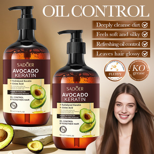 Shampooing et après-shampoing SADOER à l'huile d'avocat et à la kératine pour des cheveux sans frisottis - Product Image 3