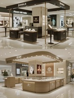Vitrine d'exposition de bijoux LED haut de gamme - Vitrine commerciale moderne pour les magasins de vente de bijoux