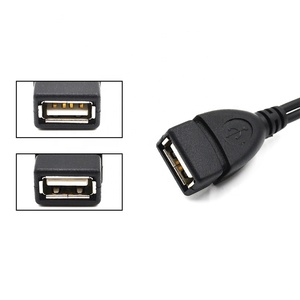 Nero 2 in 1 Durevole Ospite OTG Micro <span class=keywords><strong>USB</strong></span> di Alimentazione a Y Splitter <span class=keywords><strong>Adattatore</strong></span> <span class=keywords><strong>Usb</strong></span> a Micro 5 Pin Maschio <span class=keywords><strong>Femmina</strong></span> cavo - Product Image 1
