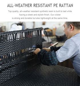 Hotel Restaurant Dining Room Furniture Rattan <strong>Wicker</strong> <strong>Sideboard</strong> 2/3 Door - Product Image 4