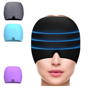 En gros, Bandeau en gel réutilisable pour thérapie chaude et froide avec masque oculaire, en tissu nylon, poche de glace réglable, pour la relaxation quotidienne, OEM ODM - Product Image 2