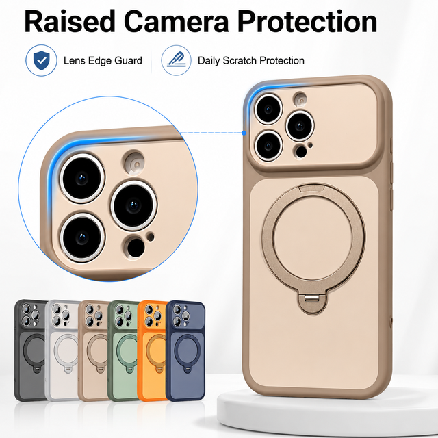Electroplate Plated Mag Shockproof Back Cover Safe Magnetic Mobile Phone Case for Iphone 17 16 15 14 Pro Max