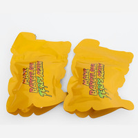 LT Pochette debout pour bonbon refermable en forme imprimée personnalisée Emballage en plastique Ziplock Film anti-odeurs 3.5g Sac en Mylar découpé à l'emporte-pièce