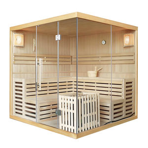 2025 più recente 6 persone sala Sauna interna combinazione piastre in carbonio e stufe Sauna <span class=keywords><strong>stanza</strong></span> Sauna con barra di ossigeno - Product Image 1
