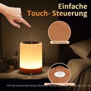 Lampe de chevet moderne et créative à commande tactile pour PC, avec batterie rechargeable, lumière LED de nuit pour bureau et utilisation en extérieur - Product Image 3