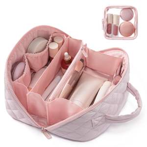 Organizador de Brochas de Maquillaje Portátil de Gran Capacidad, Bolsa de Aseo de Viaje de Alta Gama, Bolsa de Cosméticos Personalizable - Product Image 1