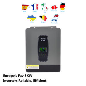 EU USA <span class=keywords><strong>PL</strong></span> Lager Nr. STEUER 3KW 24V DC 220/230V AC Reiner Sinus-Solar wechsel richter Doppel-MPPT-Ein/Aus-Netz-Solar-Hybrid-Wechsel richter - Product Image 2
