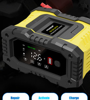Nouveaux chargeurs de batterie 12V 24V à réparation par impulsions, chargeur intelligent automatique 12V 10A pour batteries au plomb avec fonction Start-Stop et réparation par impulsions