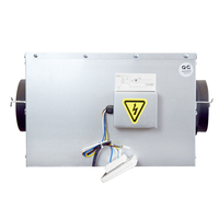 Ventilateur de ventilation d'air à double tête à débit bidirectionnel Système à double flux Ventilateur d'extraction de fenêtre mural Flux d'air réversible pour