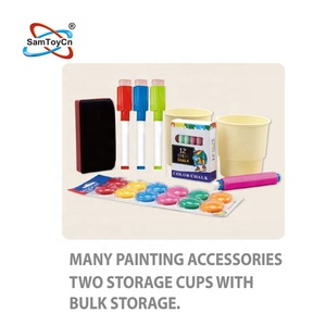 Samtoy – jouets éducatifs en plastique <span class=keywords><strong>2</strong></span> en 1, <span class=keywords><strong>tableau</strong></span> blanc <span class=keywords><strong>magnétique</strong></span> Double face, support de chevalet, planche à dessin pour enfants - Product Image 4