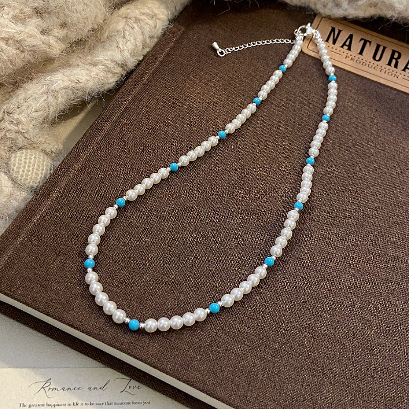 R0504 green pine shijiazu necklace