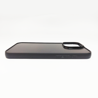 Coque de téléphone personnalisée noire de haute qualité pour iPhone, avec bord circulaire et coque noire cannelée, pour la chaîne d'approvisionnement mondiale