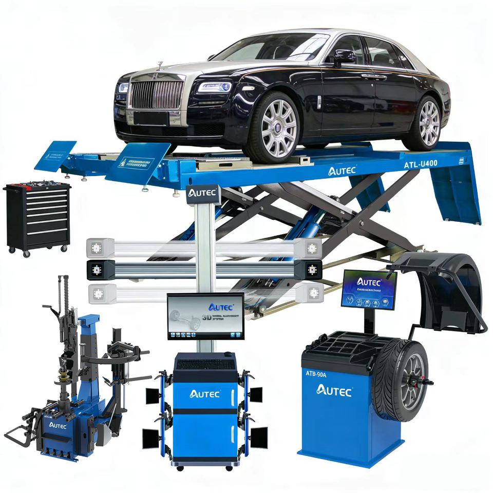 Lignment Machine AUTEC Car Scissor Lift Two-post Lift Tire Changer Dynamic Wheel ...