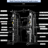 Machine Smith multifonctionnelle Équipement sportif d'haltérophilie Smith Machine Cable Crossover Fitness Gym Home