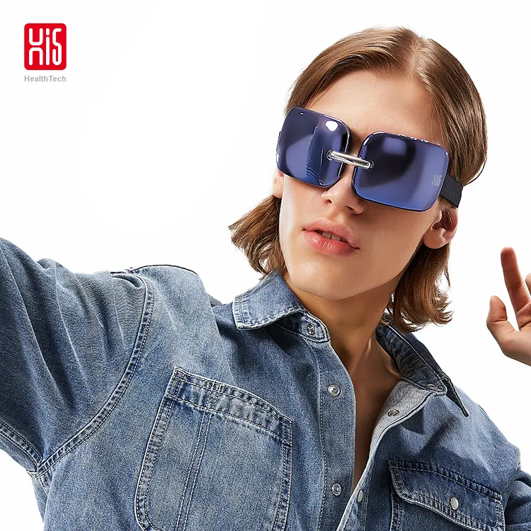 Hi5 E10 Fashion Reduce & Relief Eye Strain Portable Foldable Mini Ultra-Lightweight Vibration Electric Heated Eye Massager