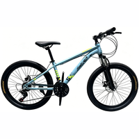 Cadre en acier à haute teneur en carbone approuvé, 21 vitesses, freins à disque doubles, suspension avant, vente en gros, vélo de montagne pour adultes à 21 vitesses